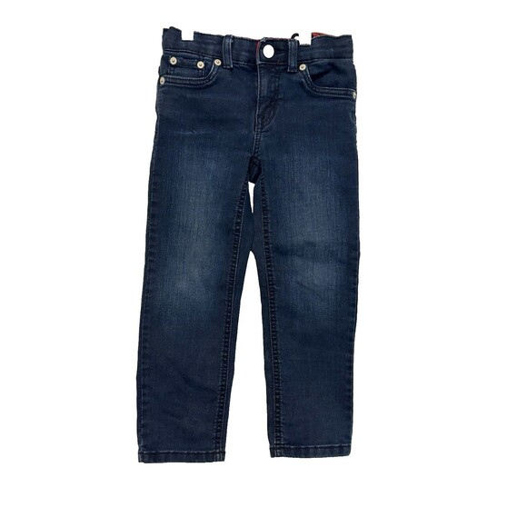 Boys Levi's 514 Straight Leg Dark Blue Jeans size 5 gently worn School or Play - Picture 1 of 6